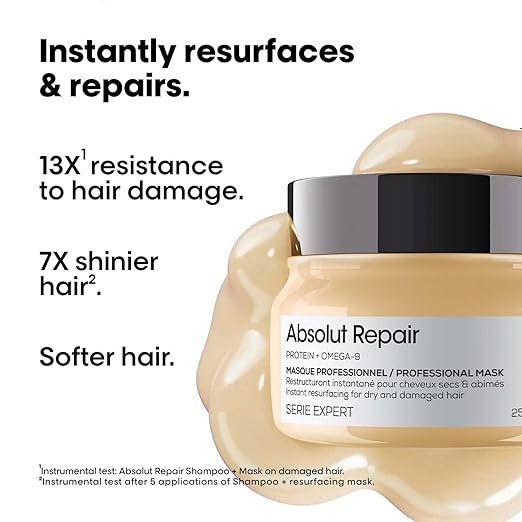 L'Oréal Professionnel Absolut Repair Mask for Dry & Damaged Hair - 250ml