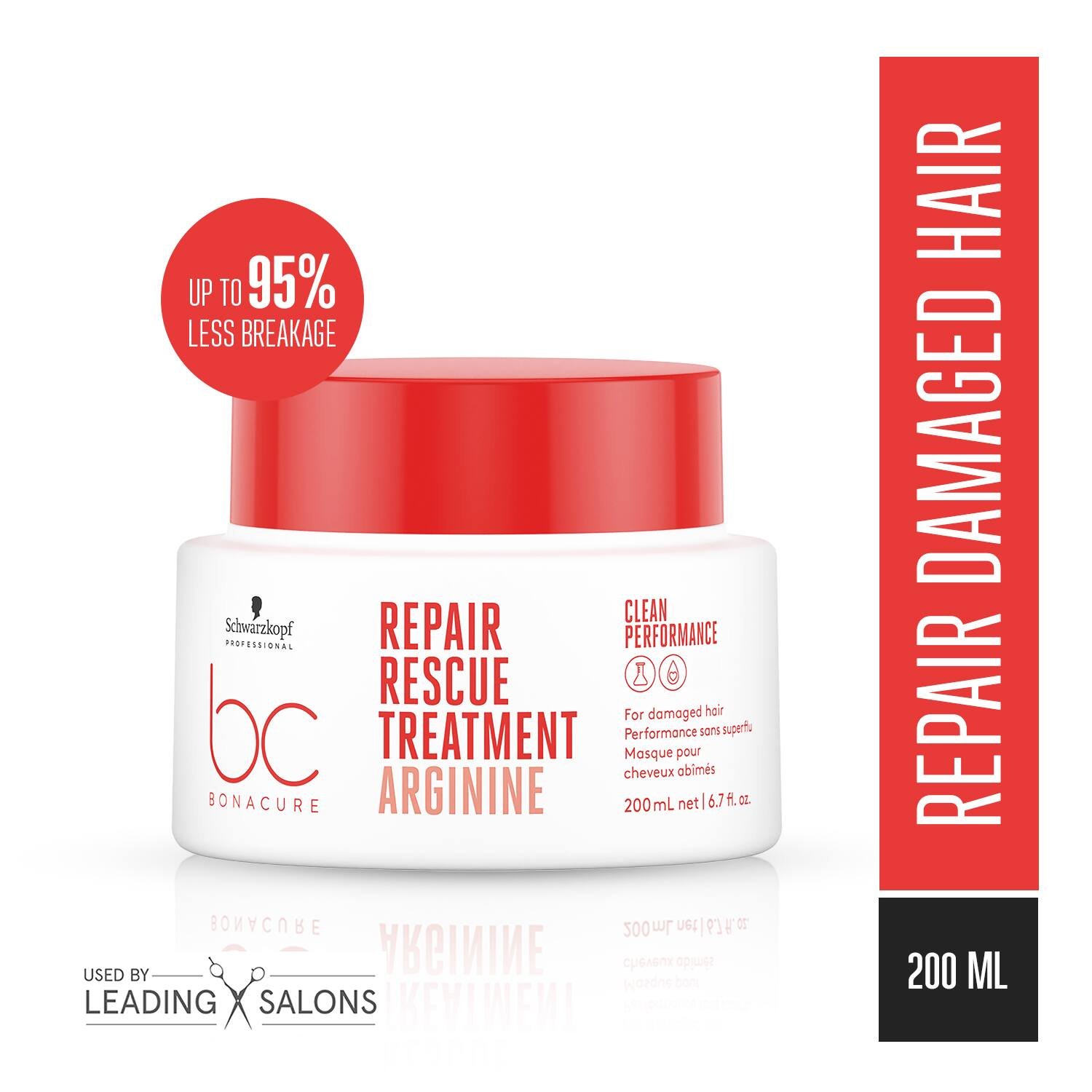 Schwarzkopf Professional Bonacure Damage Repair Combo with Arginine - (Shampoo+Conditioner+Cream)